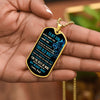 To My Son - Have Your back, DogTag Necklace Gift