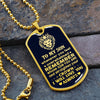 To My Son | Straighten Your Crown | Dog Tag Necklace
