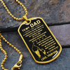 To My Dad | My Loving Father | Dog Tag Necklace