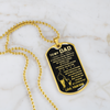 To My Dad | My Loving Father | Dog Tag Necklace