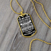To My Son - Always Keep Me In Your Heart - Dog Tag Necklace