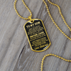 To My Son | Never Lose | Dog Tag Necklace | Gift for Son from Dad