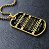 To My Son Gift From Dad | Remember You Only Fail When You Stop Trying | Dog Tag Necklace