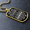 To My Son | Always Carry You In My Heart | Dog Tag Necklace | Gift for Son from Dad