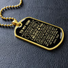 To My Son Gift From Dad | Just Follow Your Heart | Son Gifts Dog Tag Necklace