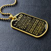 To My Dad | My Dreams | Dog Tag Necklace