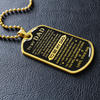 To My Dad Dog Tag Necklace | When I Look Back | Father's Day Gift for Dad