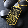 To My Dad Dog Tag Necklace | I Learned From You | Christmas Gift for Dad