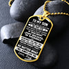 To My Son Gift From Dad | I Will Always Love You | Dog Tag Necklace