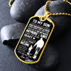 To My Son Gift From Dad | Always Carry You In My Heart | Dog Tag Necklace