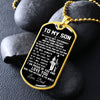To My Son Gift From Dad | My Little Boy Yesterday | Dog Tag Necklace