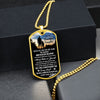 To My Beautiful Daughter - I Will Always Carry You In My Heart, Dogtag Necklace Gift From Dad