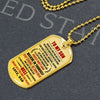 To My Son - Stay Strong Be Confident, DogTag Necklace Gift To Son