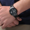 Son Journey In Life, Engraved Black Chronograph Watch, Gift for Son from Dad
