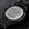 To My Man | My Missing Piece | Engraved Design Black Watch | Perfect Gift for Your Man