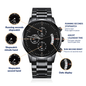 Mens Watch Personalized Customized Engraved Watches For Men Groom Gift