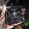 To My Loving Dad | You Are The World | Stainless Cross Necklace