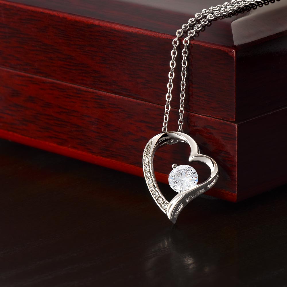 To My Beautiful Wife - I can't Live Without You, Forever Love Necklace Gift