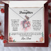 To My Daughter Gift From Dad | The Most Beautiful Chapters | Forever Love Necklace