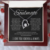 Soulmate If There Is A Time | Valentines Gifts For Soulmate | Forever Love Necklace