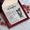 Daughter Always Be With You, Forever Love Necklace, Christmas Gift Idea for Daughter from Mom