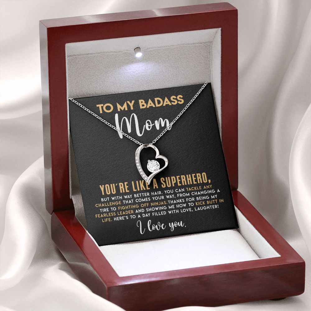 Mom Like A Superhero, Forever Love Necklace, Mother's Day Gift Idea