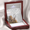 To My Daughter Jewelry Necklace Gift, Birthday Gift, Present from Old Lion Dad