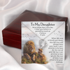 To My Daughter Jewelry Necklace Gift, Birthday Gift, Present from Old Lion Dad