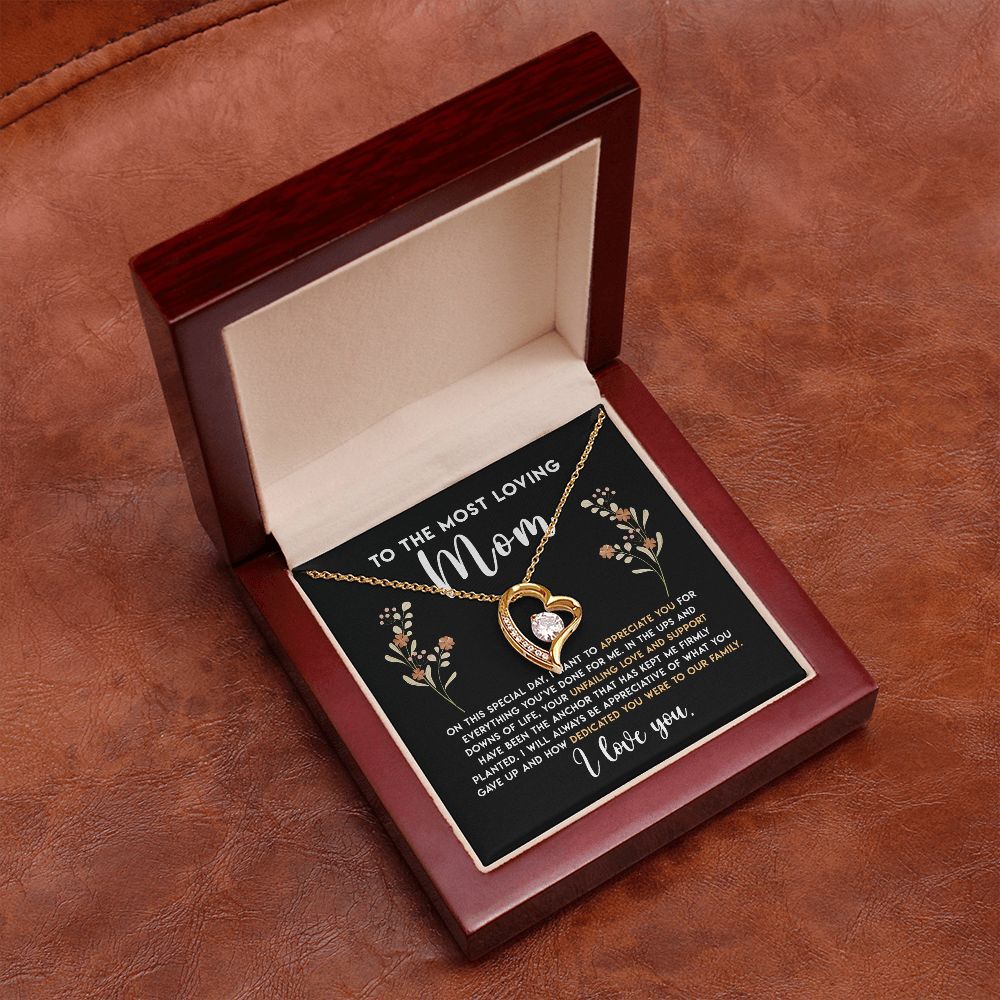Mom On This Special Day, Forever Love Necklace, Mother's Day Gift Idea