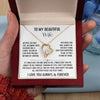 To My Beautiful Wife | Falling In Love Was Beyond My Control | Forever Love Necklace