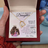 To My Beautiful Daughter From Mom | Proud Of You | Forever Love Necklace