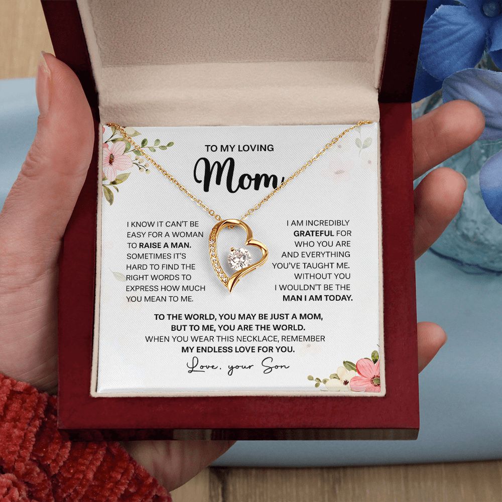 Mom My Endless Love, Forever Love Necklace, Gift For Mom From Son