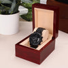 Son As You Grow Older, Engraved Design Black Watch, Gift for Son from Dad, Christmas Gift Idea