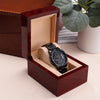 To My Son Gift From Dad | Never Forget That I Love You | Engraved Black Chronograph Watch
