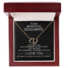 Romantic Gift For Your Soulmate | I Remember The Day We Met | Everlasting Love Necklace Solid 10k Gold