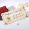 Romantic Gift For Your Soulmate | I Remember The Day We Met | Everlasting Love Necklace Solid 10k Gold