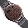 To My Bonus Son | The Gift Of Life | Engraved Wooden Watch