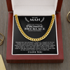 To My Man | The Journey | Cuban Link Chain Necklace | Gift for Man