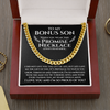 To My Bonus Son | Proud Of You | Cuban Link Chain Necklace