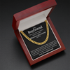 To My Boyfriend Cuban Link Chain, Gift for Boyfriend, Romantic Gift for Him, Christmas Birthday Valentines Day for Men