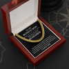 To My Bonus Son | Stay Positive | Cuban Link Chain Necklace