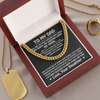 To My Dad | My Guiding Light | Cuban Link Chain