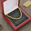 To My Dad | The One Man | Cuban Link Chain