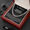 To My Man | The Journey | Cuban Link Chain Necklace | Gift for Man