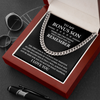 To My Bonus Son | Stay Positive | Cuban Link Chain Necklace