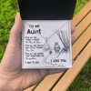 To My Aunt | I Love You | Eternal Hope Necklace