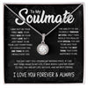 Soulmate To Be Your Last Everything | Romantic Gift For Your Soulmate | Eternal Hope Necklace