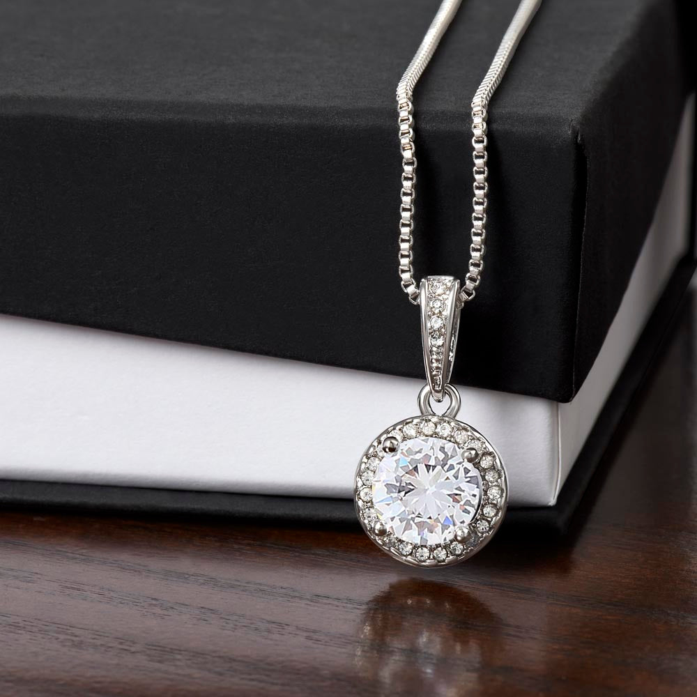 To My Beautiful Mom - We Are Always Connected By Heart, Eternal Hope Necklace, Mother's Day Gift