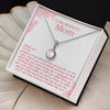 To My Wonderful Mom | Thank You For Endless And Unconditional | Eternal Hope Necklace