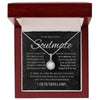 To My Soulmate | If I Could Give You One Thing In Life | Black Version | Forever Love Necklace